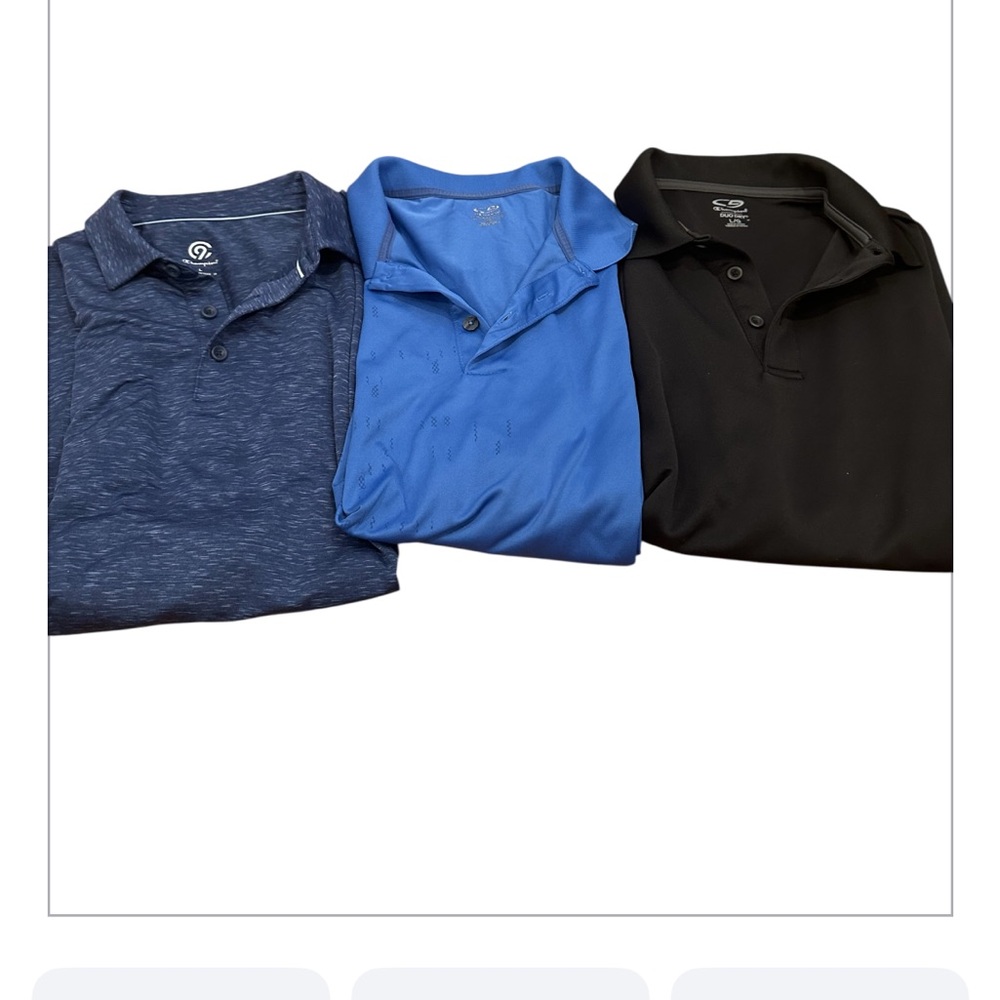 Men's Polo Shirt Set - Black, Blue, Navy